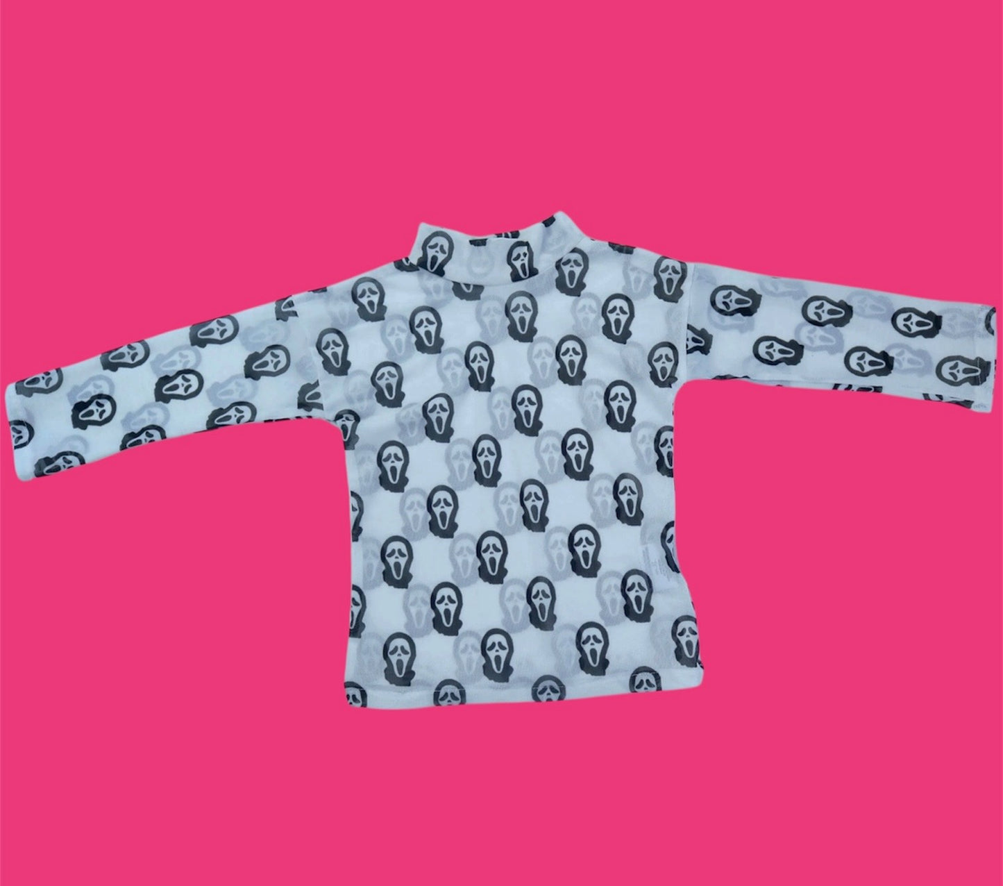 Ghost face Adult Mesh Top