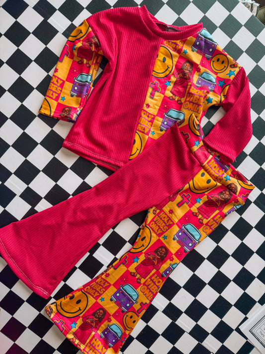 Holy Vibes flare set